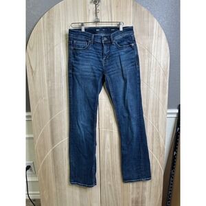 BKE Aiden Mens Dark Wash Bootcut Jeans 29x32 Distressed Denim Casual Everyday